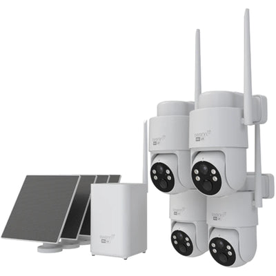 SWNVK-MR4KPTSD4S4-AU - Swann MaxRanger4K Pan Tilt 64GB / 4x MaxRanger4K PT Cameras / 4x SOLAR5