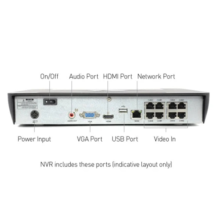 SWNVK-886804FB-AU - Swann NVR8-8580 4K /2TB/4x NHD-887MSFB 4K Bullet CAM
