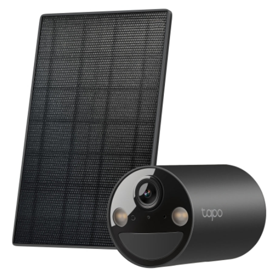 TP-Link Tapo C411 Kit 3MP/2K  Outdoor Wire-Free Battery Camera with Solar Panel - Black