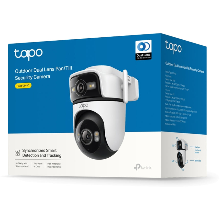 TP-Link Tapo C545D 3MP/2K  Outdoor Dual-Lens PT Wi-Fi Camera