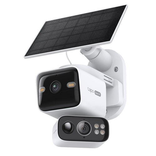 TP-Link Tapo C645D KIT 3MP/2K Outdoor Dual-Lens Wire-Free PT Camera  With Spotlight & Solar Panel
