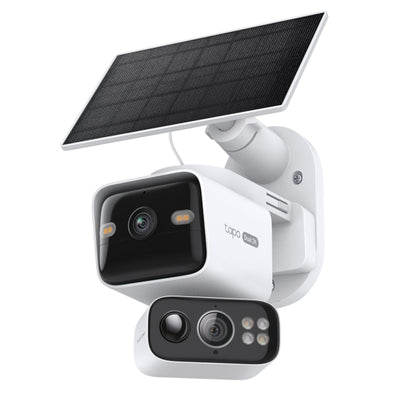 TP-Link Tapo C645D KIT 3MP/2K Outdoor Dual-Lens Wire-Free PT Camera  With Spotlight & Solar Panel