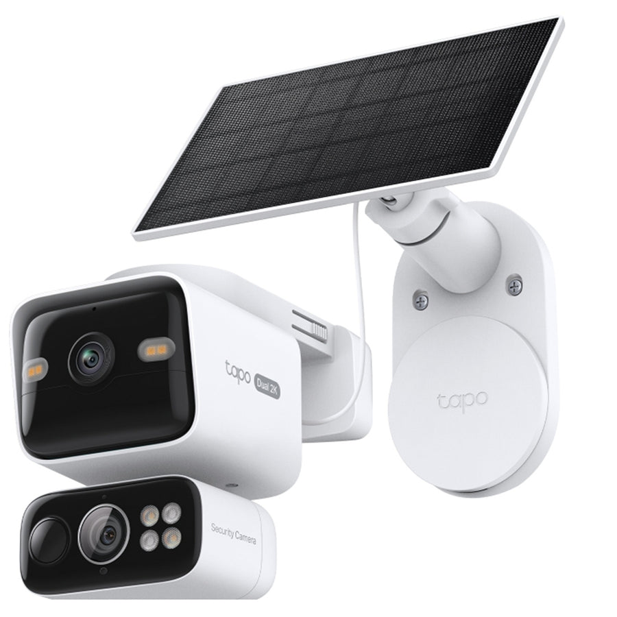 TP-Link Tapo C645D KIT 3MP/2K Outdoor Dual-Lens Wire-Free PT Camera  With Spotlight & Solar Panel