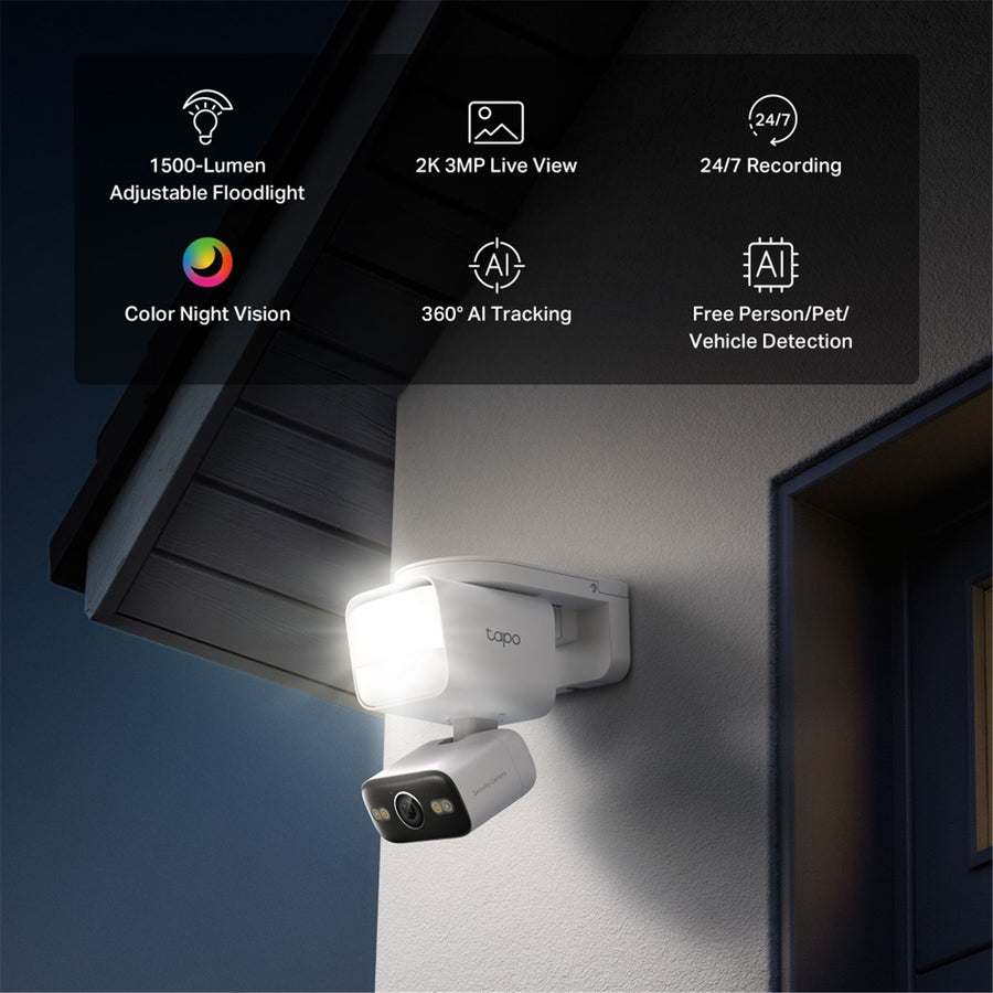 TP-Link Tapo C710 3MP/2K  Outdoor WiFi Floodlight Camera (240V Hardwired)