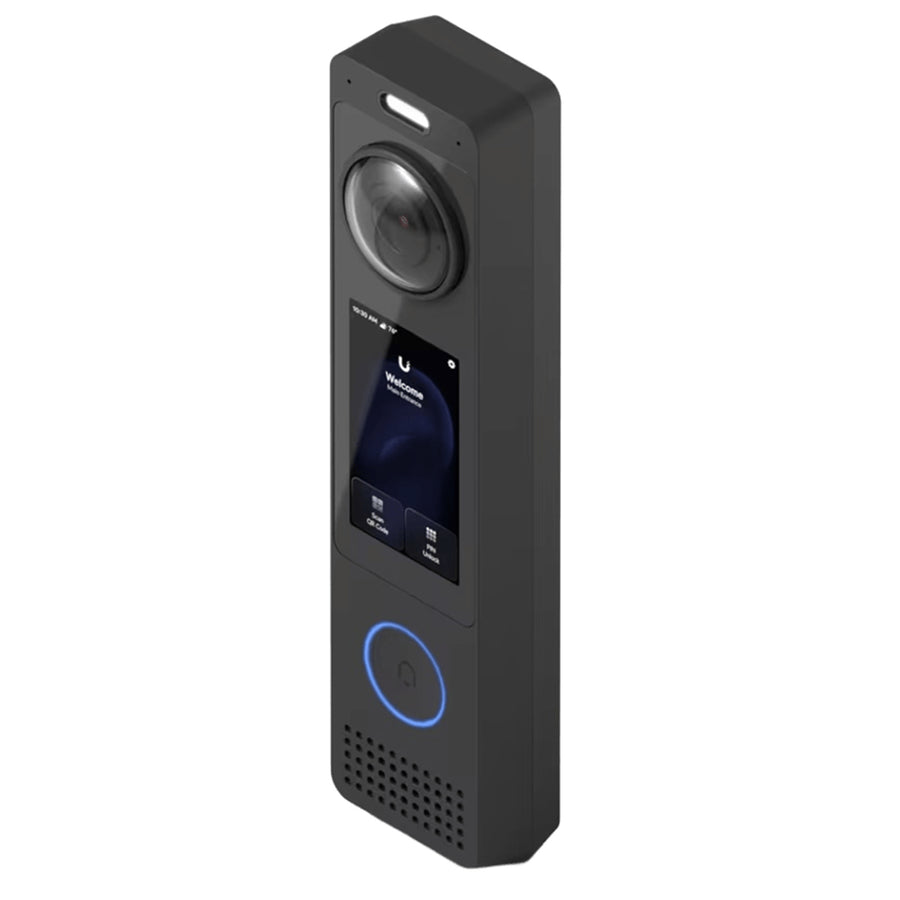Ubiquiti UniFi G6 Pro Entry, an intelligent door entry system with native UniFi Protect and UniFi Access integration with a 12MP camera, two-way audio, and a 3' touch display