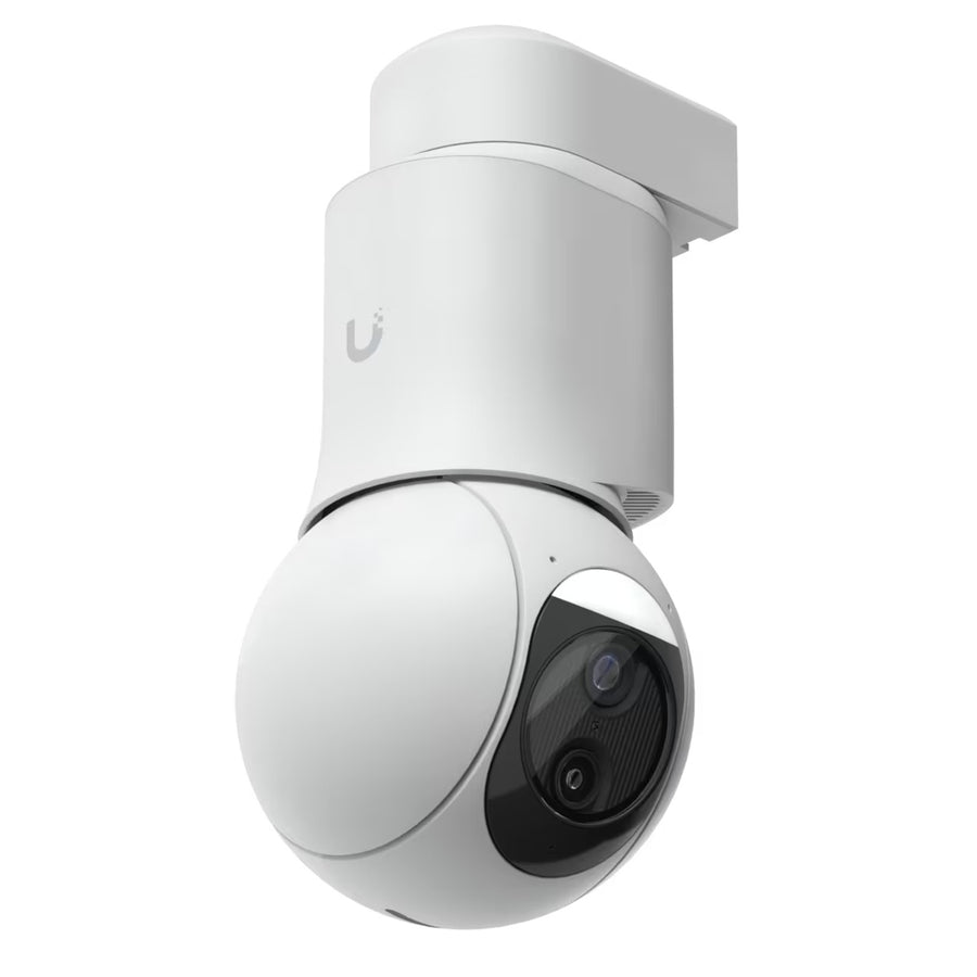 Ubiquiti UniFi Protect G6 PTZ White, All-weather, 4K dual-lens camera with 10x hybrid zoom, 1/1.8' 8MP image sensor, Multi-TOPS AI Engine, and ultra-low latency pan-tilt-zoom control for motion tracking.