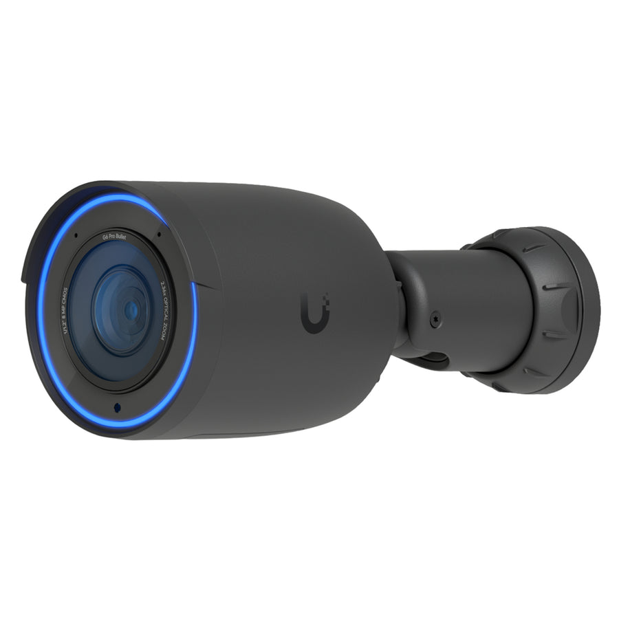UVC-G6-Pro-Bullet-B - Ubiquiti UniFi G6 Pro Bullet Black All-weather 4K PoE+ Camera with Multi-TOPs AI Engine and 2.36x optical zoom