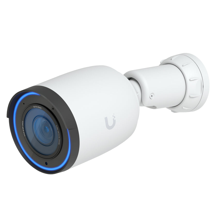 UVC-G6-Pro-Bullet-W - Ubiquiti UniFi G6 Pro Bullet White All-weather 4K PoE+ Camera with Multi-TOPs AI Engine and 2.36x Optical Zoom