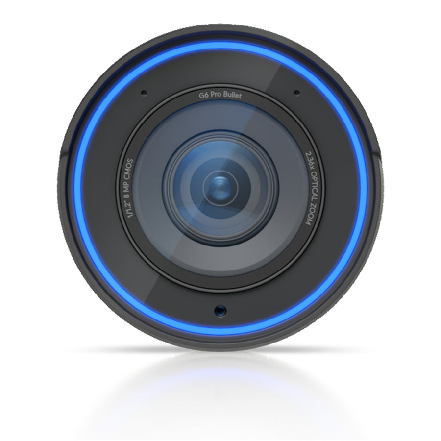 UVC-G6-Pro-Bullet-W - Ubiquiti UniFi G6 Pro Bullet White All-weather 4K PoE+ Camera with Multi-TOPs AI Engine and 2.36x Optical Zoom