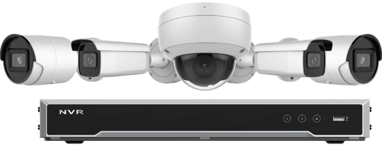 HILOOK K Series 4-Channel 1U PoE NVR with up to 12MP Recording, up to 40 Mbps, Up to 16TB