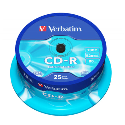 Verbatim CD-R 700MB 52x 25 Pack on Spindle