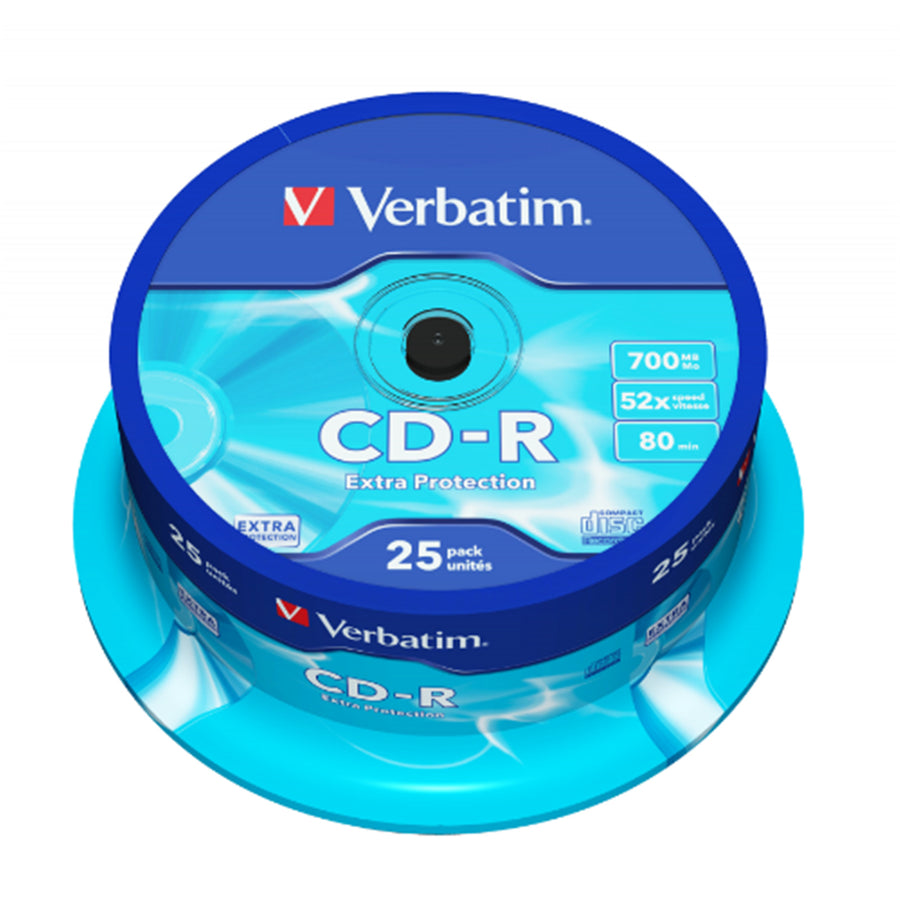 Verbatim CD-R 700MB 52x 25 Pack on Spindle