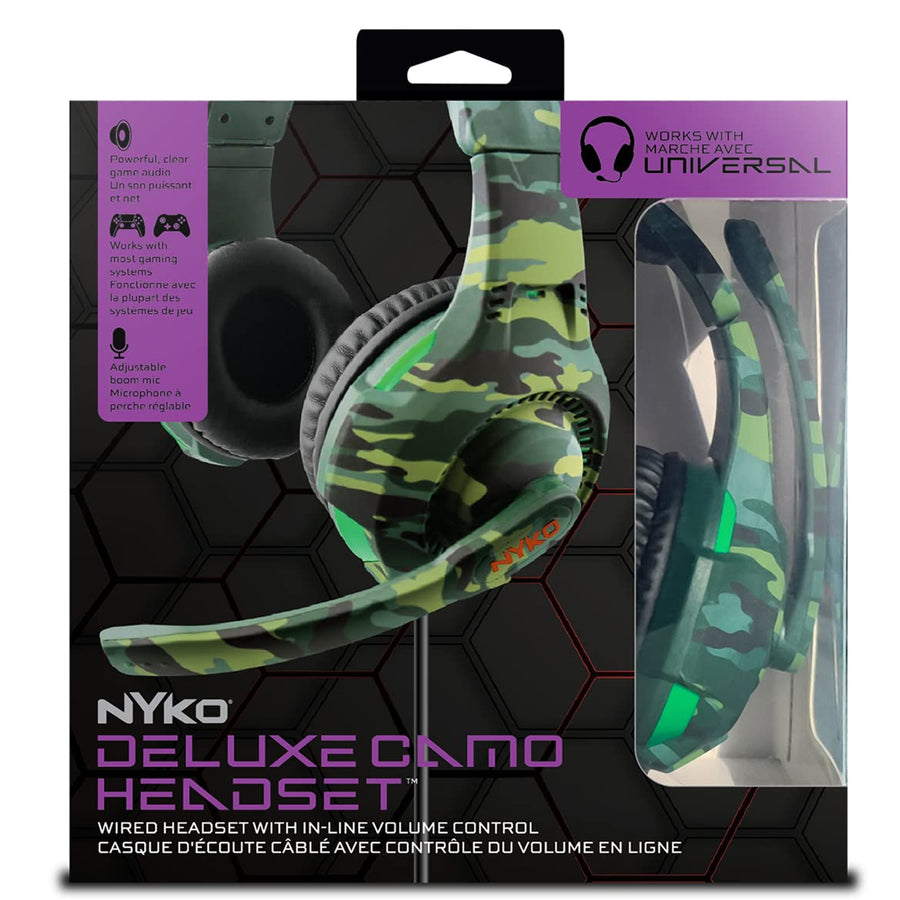 Nyko Universalzubehör PNUDCH - Nyko Deluxe Camo Headset (Grün)