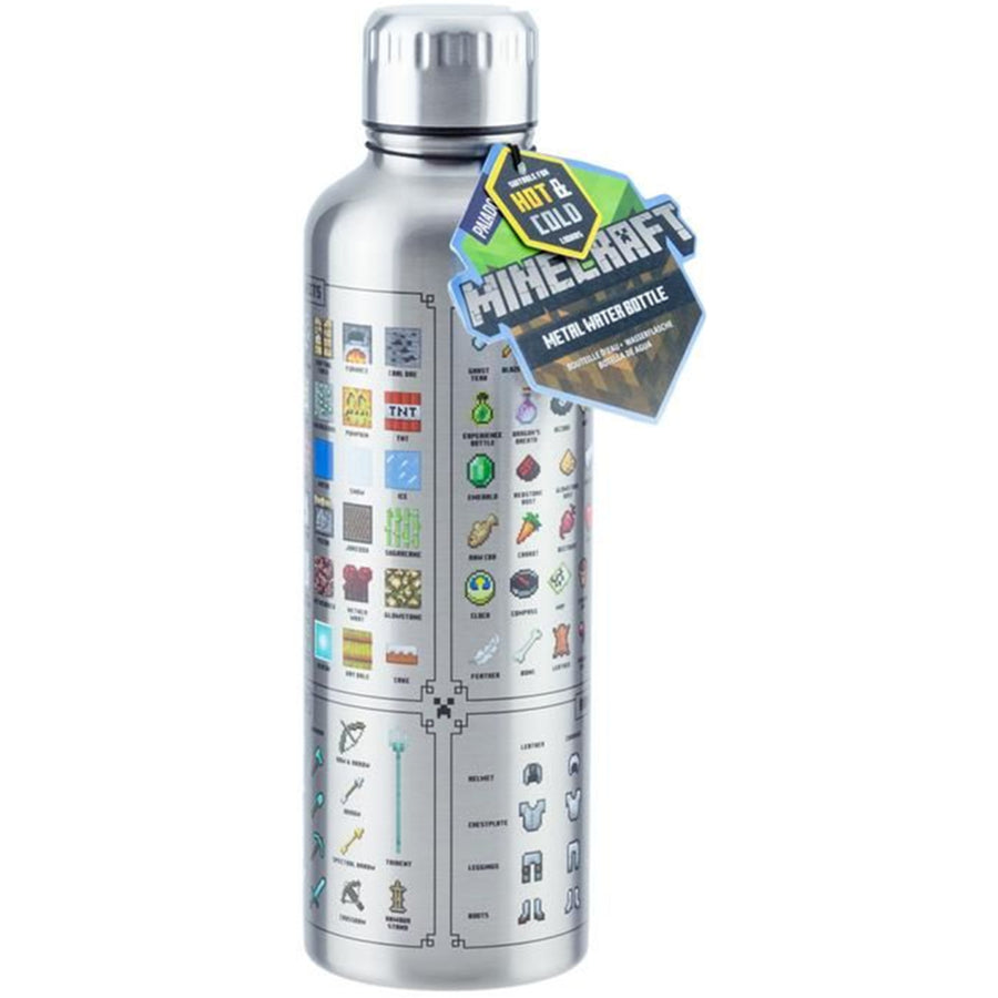 Paladone Tassen & Becher PMCMWB - Minecraft Metall-Trinkflasche