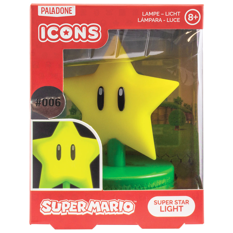Paladone Icon Lights PIDSSL - Super Mario Super-Stern Icon-Lampe