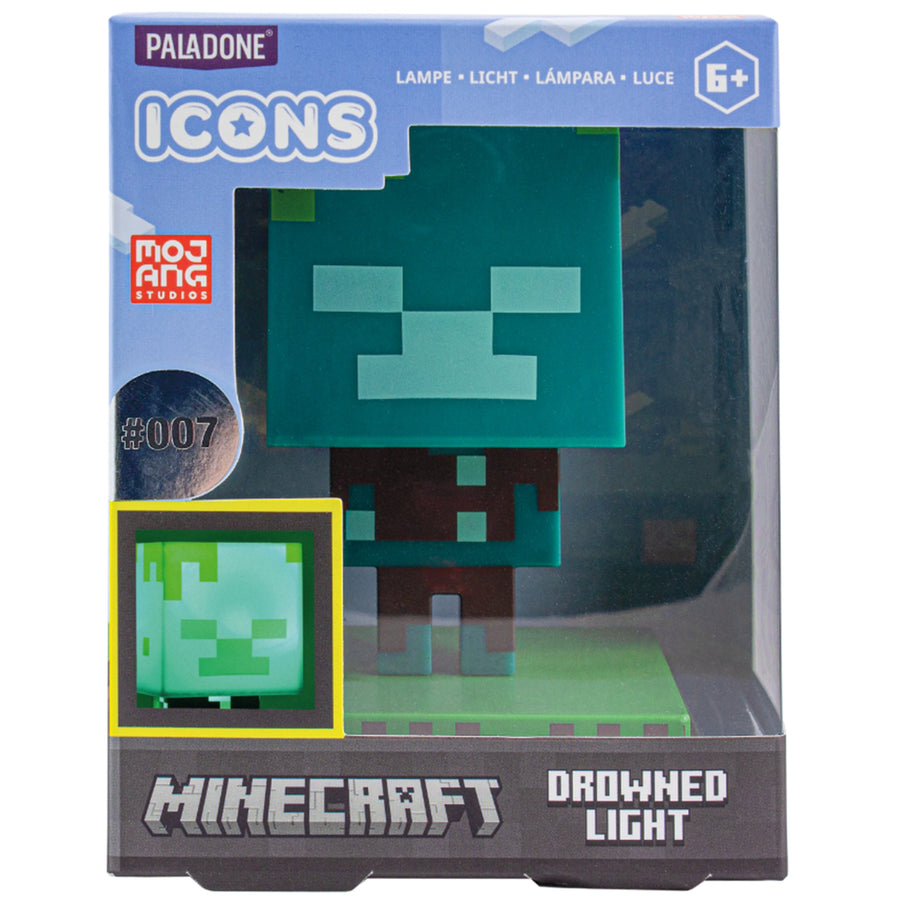 Paladone Icon Lights PMCDZIL - Minecraft Drowned Zombie Icon Light