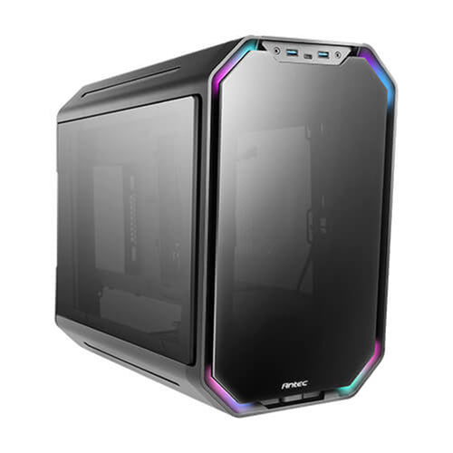Antec Dark Cube MATX case with dual front Panel Aluminum Alloy Body