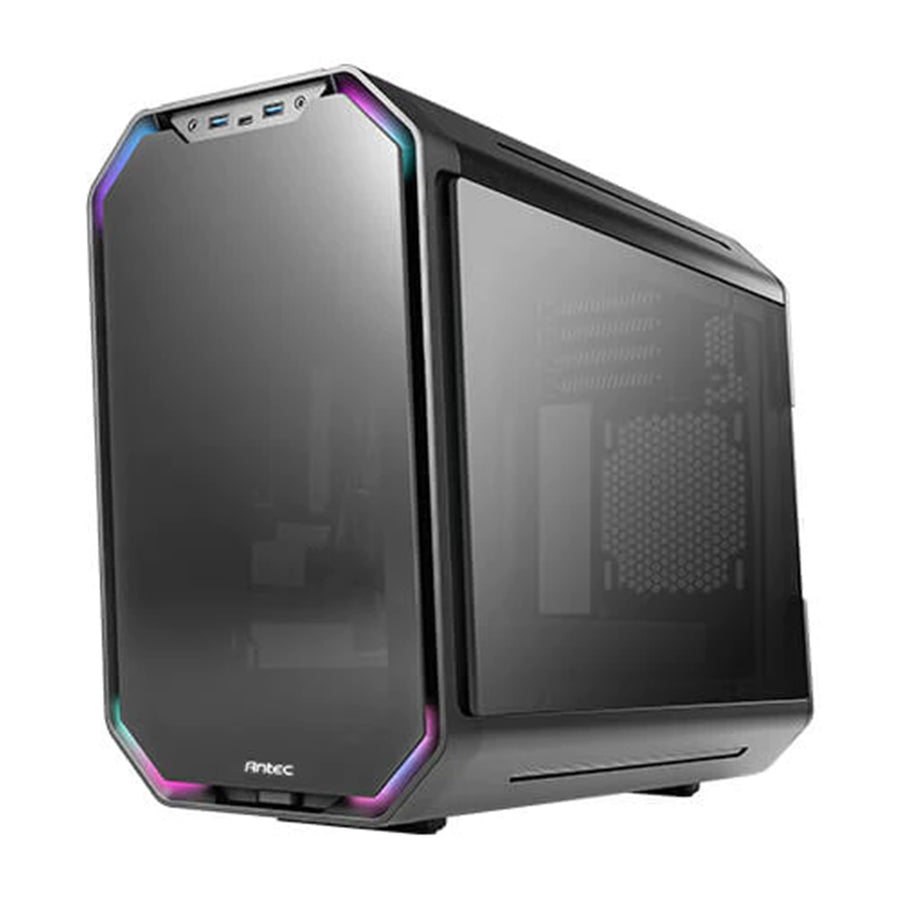 Antec Dark Cube MATX case with dual front Panel Aluminum Alloy Body