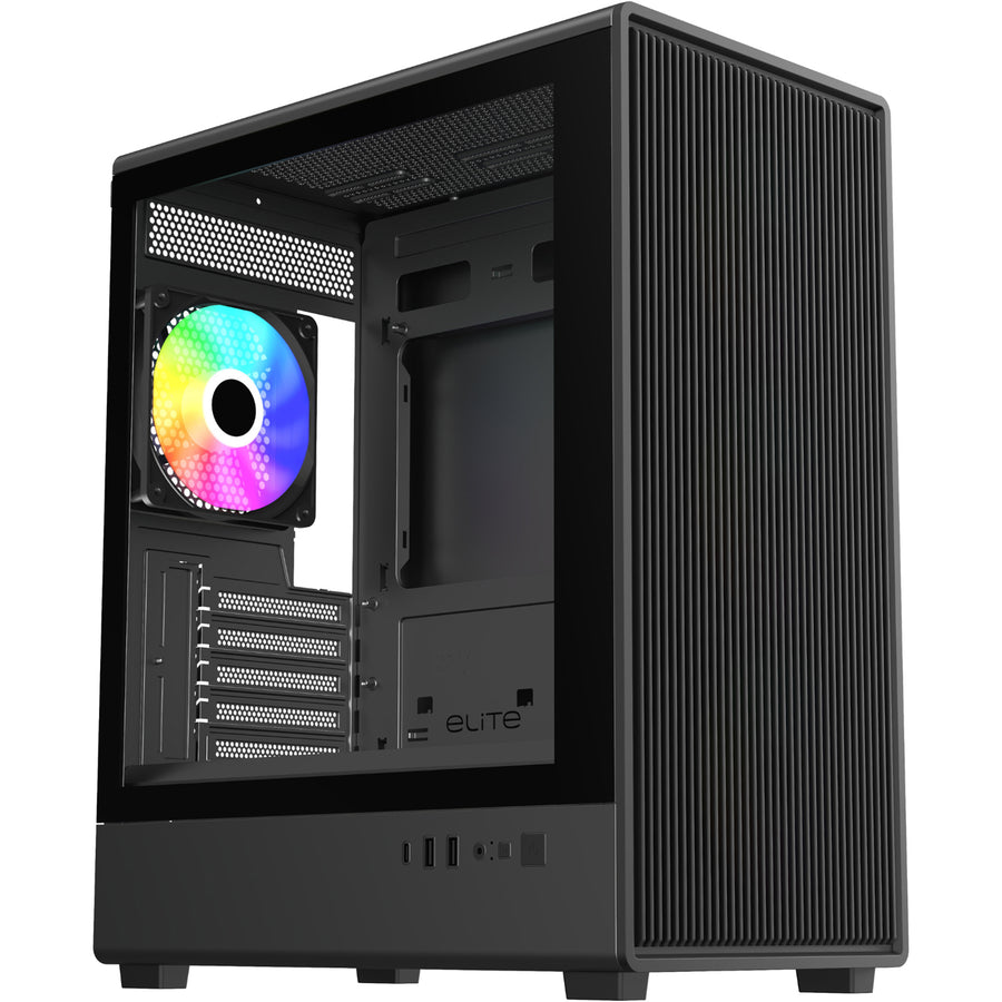 Cooler Master Elite 350   Mini Tower Gaming Case - Black,