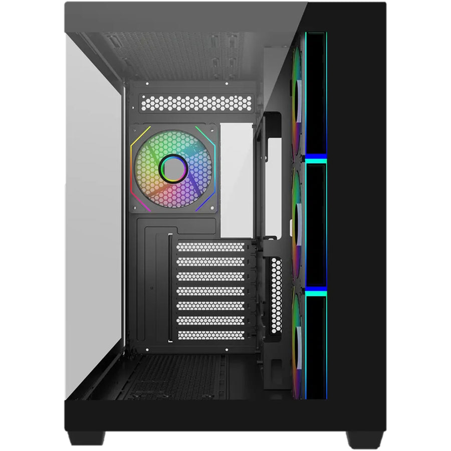 Cooler Master Elite 681  Tempered Glass ATX Tower Gaming Case - Black