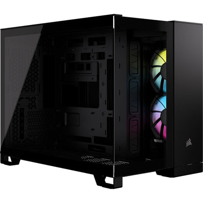Corsair  2500X LINK Tempered Glass mATX Gaming Case - Black