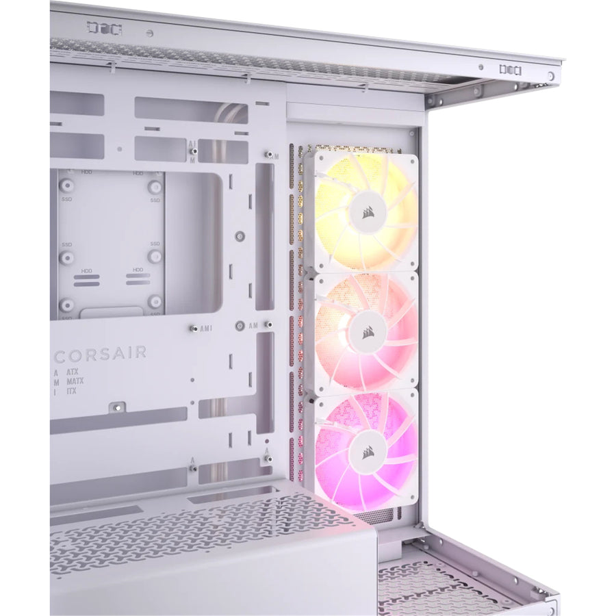 Corsair  3500X RGB Tempered Glass Mid Tower Gaming Case - White