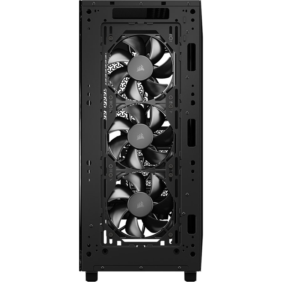 Corsair  3200D RS Tempered Glass (Clear) Mid Tower Gaming Case - Black, 3x RS120 Fans Per-Installed,
