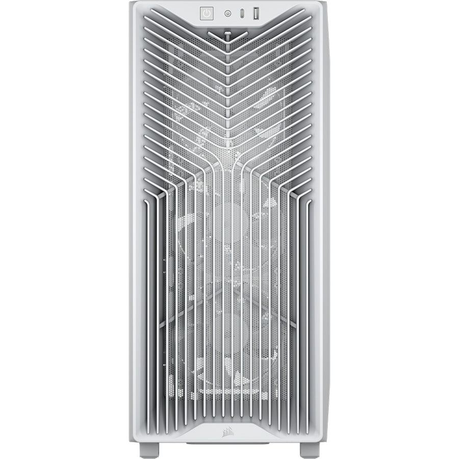 Corsair  3200D RS Tempered Glass (Clear) Mid Tower Gaming Case - White, 3x RS120 Fans Per-Installed,