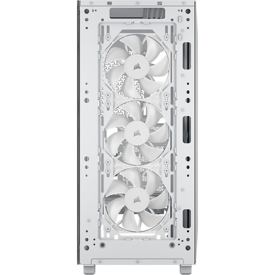 Corsair  3200D RS Tempered Glass (Clear) Mid Tower Gaming Case - White, 3x RS120 Fans Per-Installed,
