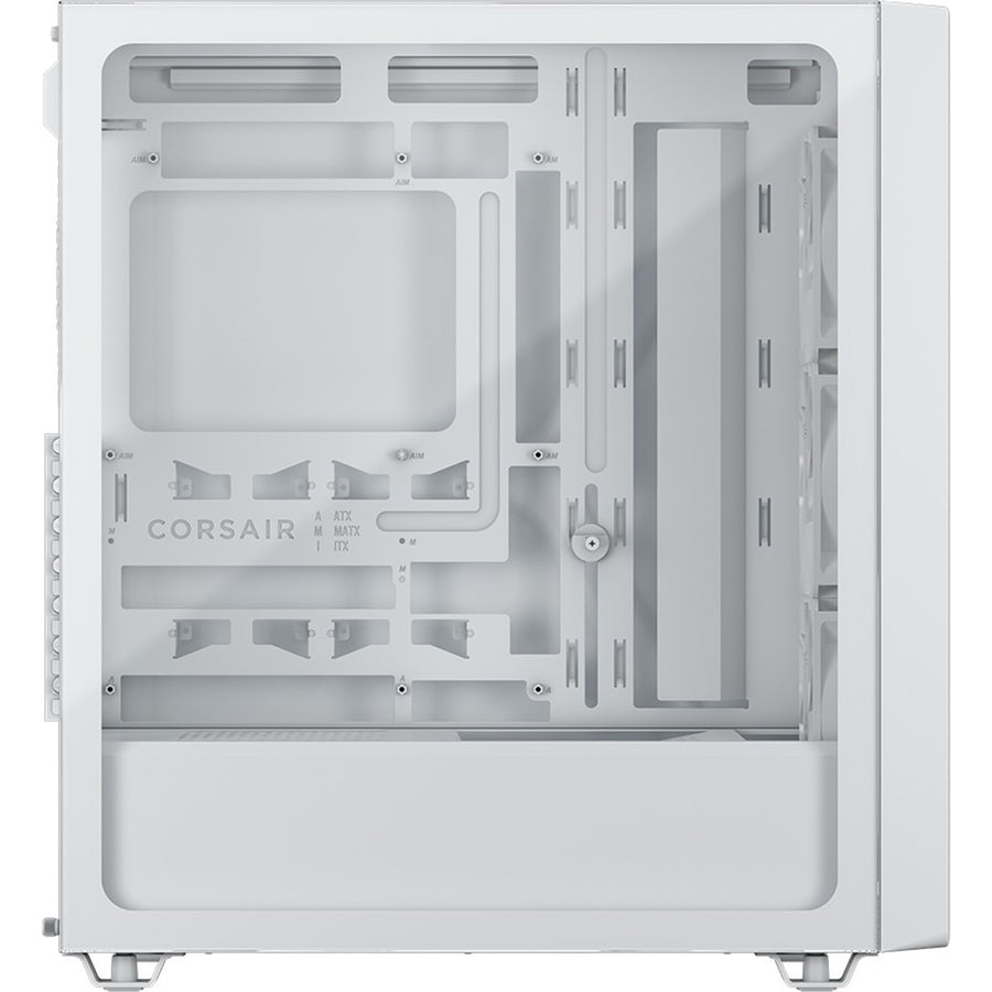 Corsair  3200D RS Tempered Glass (Clear) Mid Tower Gaming Case - White, 3x RS120 Fans Per-Installed,