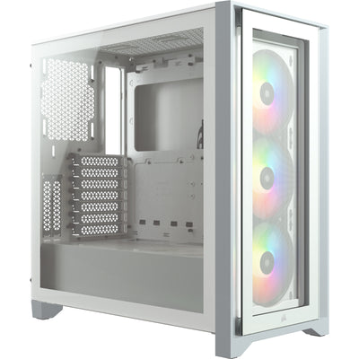 CC-9011205-WW - CORSAIR ICUE 4000X RGB TEMPERED GLASS MID-TOWER - WHITE