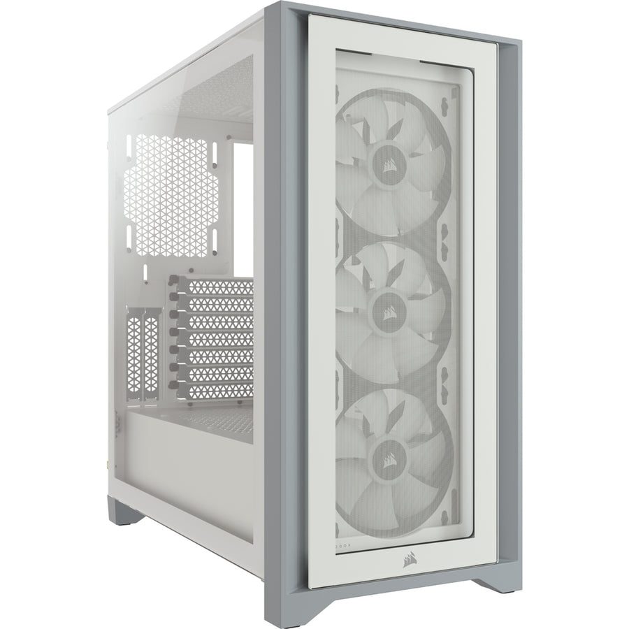 CC-9011205-WW - CORSAIR ICUE 4000X RGB TEMPERED GLASS MID-TOWER - WHITE