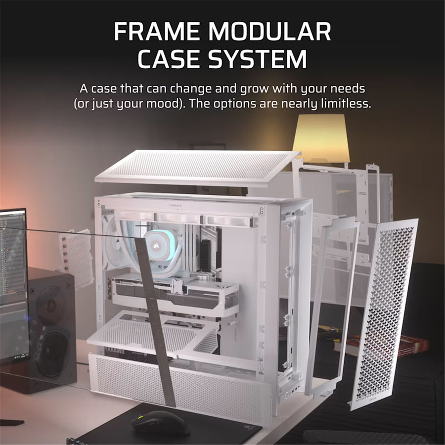 CC-9011313-WW - CORSAIR FRAME 4000D RS MID-TOWER, WHITE