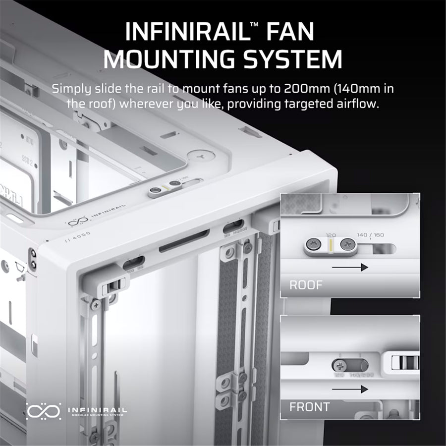 CC-9011313-WW - CORSAIR FRAME 4000D RS MID-TOWER, WHITE