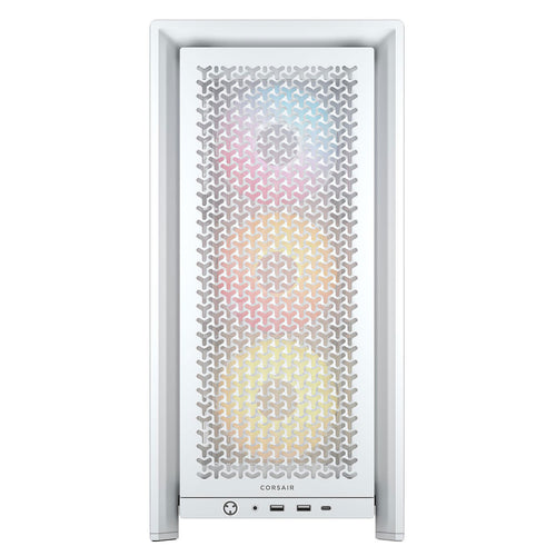 Corsair FRAME 4000D RS ARGB Tempered Glass ATX Mid Tower Gaming Case - White