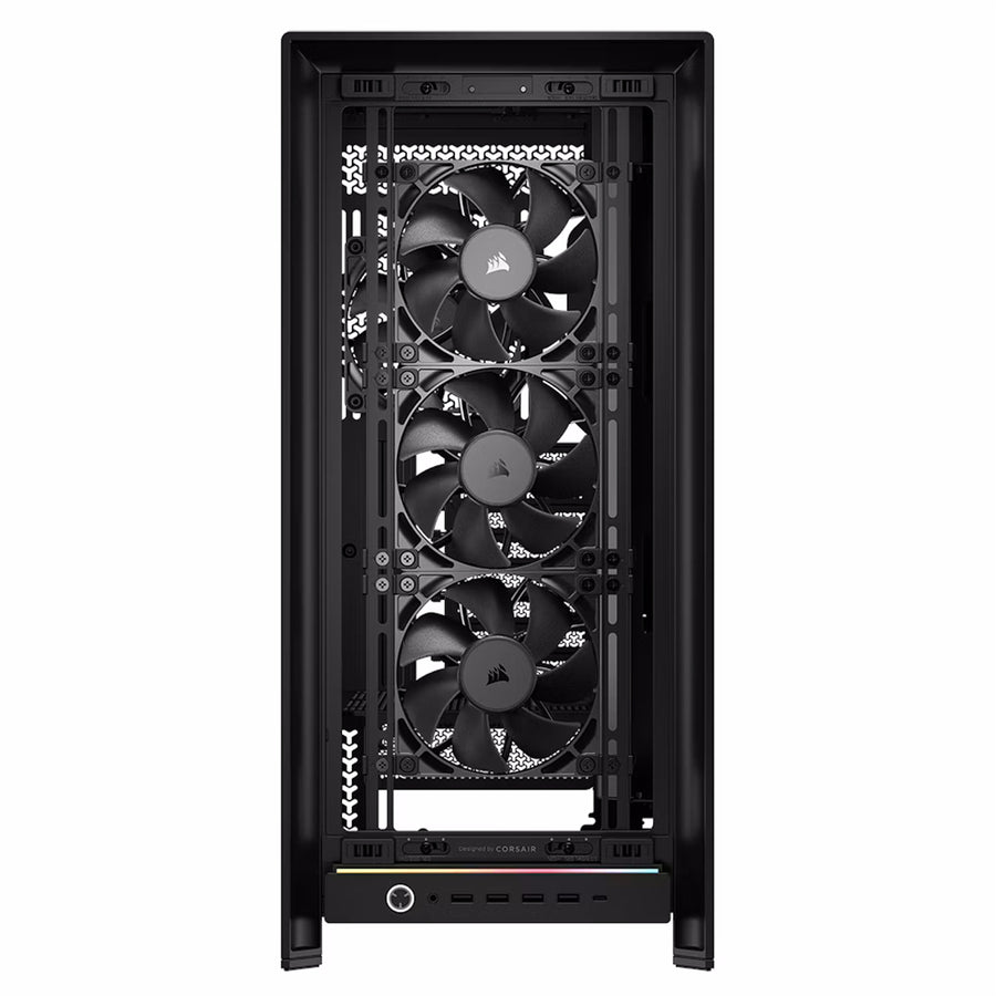 Corsair  5000D RS Tempered Glass ATX Mid Tower Gaming Case with 4x RS140 - Black