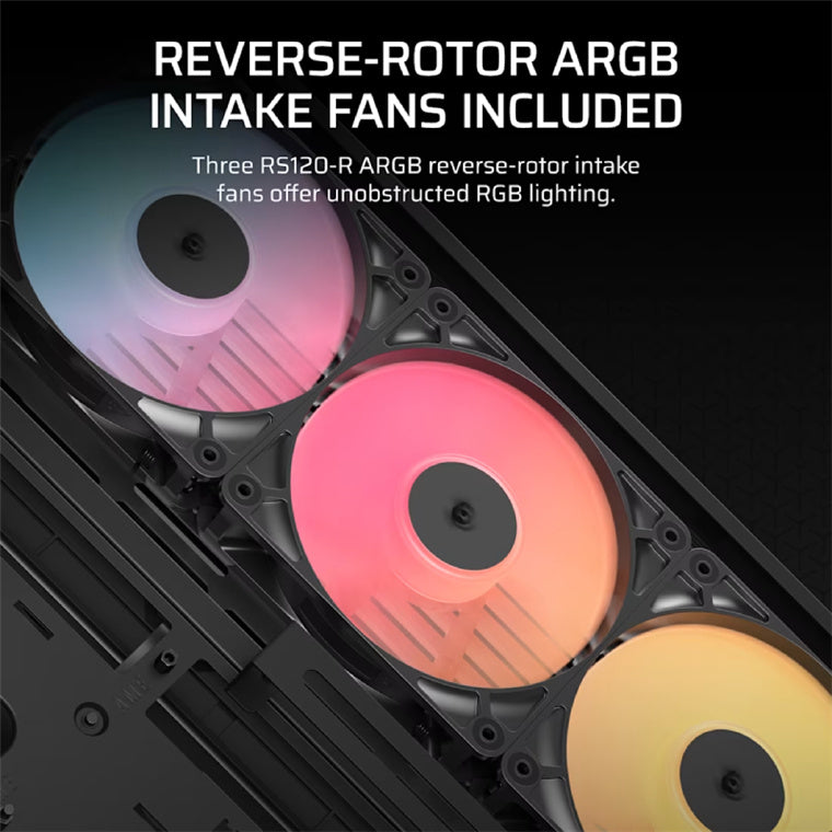 Corsair FRAME 4500X RS-R ARGB Tempered Glass ATX Gaming Case - Black