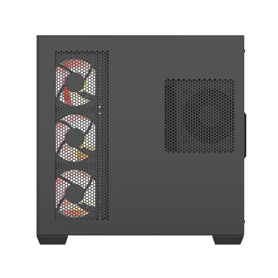 DARKFLASH  C280 Dual Chamber Tempered Glass E-ATX Mid Tower Case - Black