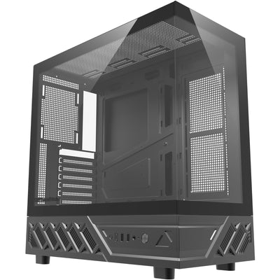 DARKFLASH  DS950 Tempered Glass ATX Mid Tower Case - Black