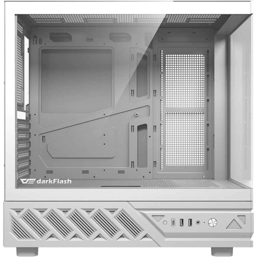 DARKFLASH  DS950 ATX Tempered Glass Mid Tower Case - White