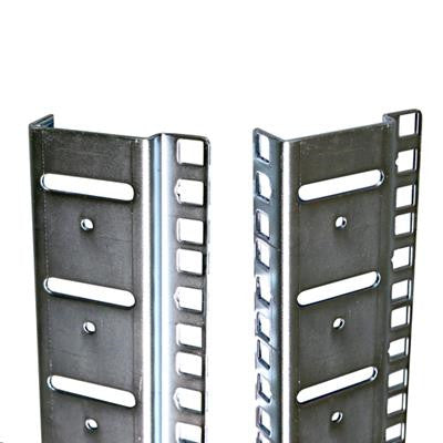 DYNAMIX RASM45-6 - 45RU S-Shaped Zinc Coated Mounting Rails for SR Series Cabinets.