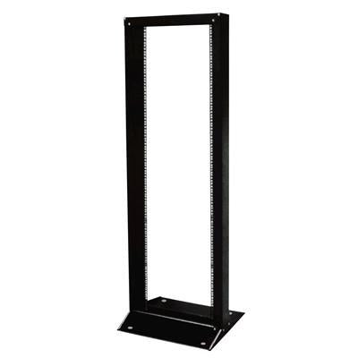 DYNAMIX ROR22B - 22RU Open Rack 543 x 280 x 1130mm(ex) 200kg Static Load 6.0mm Plinth Black