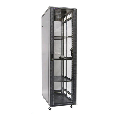 Dynamix RSR45-6X12FP 45RU Server Cabinet 1200mm Deep (600x1200x2100mm).FLAT PACK. Includes 3xFixed Shelves,4xFans, 25xCage Nuts,4xCastors&Level Feet.