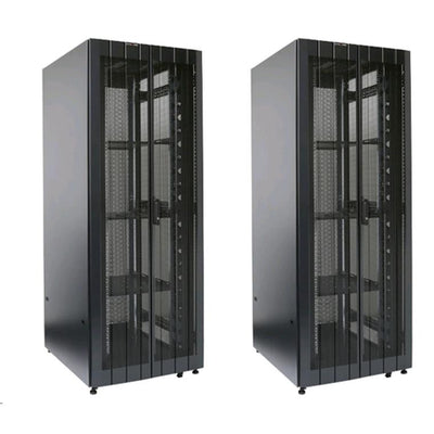 Dynamix RST45-8X12FP 45RU Server Cabinet 1200mm deep (800x1200x2160mm) 2x100mm Front Vertical Cable Management. 3x Fixed Shelves, Fan Kit, Cage Nuts Castors