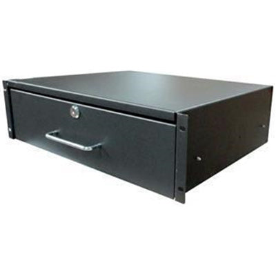 DYNAMIX RADRAW-3U - 3U Rackmount Lockable Drawer 350mm Deep 112mm High Includes Lock & Key