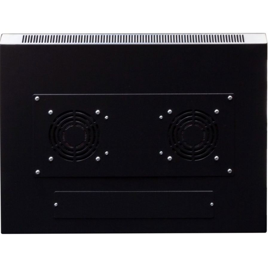 DYNAMIX RWM9 - 9RU Wall Mount Cabinet 450mm Deep (600 x 450 x 501mm) Incl 1x Fixed Shelf 2x Fan