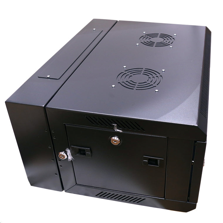 DYNAMIX RSFDS4-450 - 4RU Universal Swing Wall Mount Cabinet. Back mount supplied Left & Right Hinges