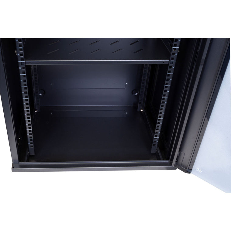 DYNAMIX RWM18 - 18RU Wall Mount Cabinet 450mm Deep (600 x 450 x 910mm) Incl 1x Fixed Shelf 2x Fan