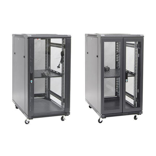 DYNAMIX RSR22-6X9 - 22RU Server Cabinet 900mm Deep (600x900x1190mm) Incl. 1x Fixed Shelf 4x Fans 25x Cage