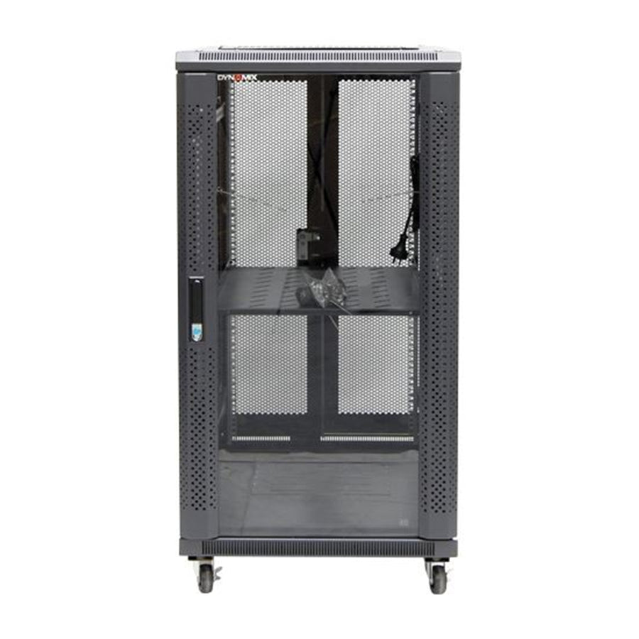 DYNAMIX RSR22-6X9 - 22RU Server Cabinet 900mm Deep (600x900x1190mm) Incl. 1x Fixed Shelf 4x Fans 25x Cage